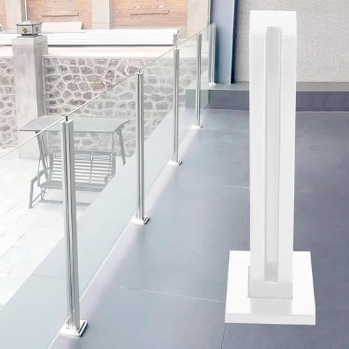 Stainless Steel Railing Post - 65cm/25.6in Corner Post for Balustrades, Stairs, Balconies & Pools - Durable, Stylish Safety Solution for Home & Outdoor Use