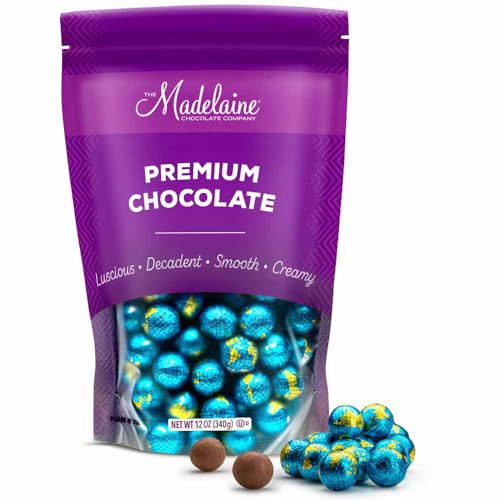 Madelaine Chocolate Premium Milk Chocolate World Globe Balls - 1 Lb Bag Individually Wrapped Candy...