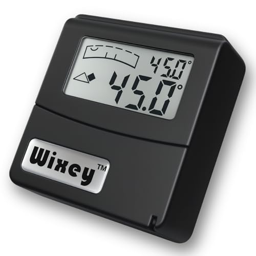 Product Image of the Wixey Digital Angle Gauge w/Flip-Out Display–Easy-to-Read Magnetic Digital Angle Finder for Setting The Angles of Jointer Fences & More – Perfect Ultra-Precise Measuring Tools for Woodworking Tasks