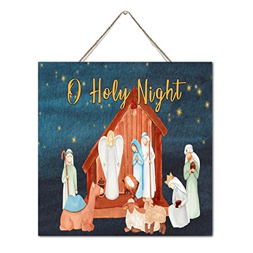 Crèche de Noël bois murale : décoration intérieure durable