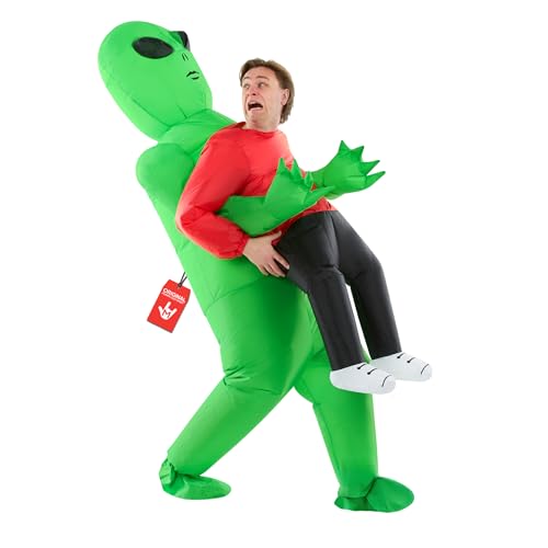 Morph Alien Kostüm Herren, Alien Kostüm Aufblasbar, Halloween Kostum Aufblasbar, Halloween Kostum Herren & Damen, Karneval Kostume, Fasching