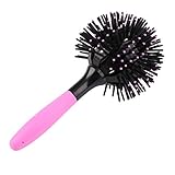 Peine 3D Cepillos Redondos para el Cabello Peine Salón de Maquillaje 360 ​​Grados Estilo de Bola Magia Desenredante Cepillo para el Cabello Resistente al Calor Peine