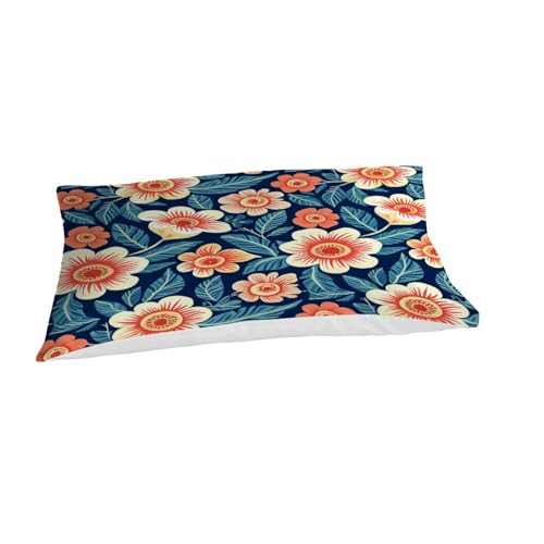 Housses de couettes spring flowers bleu microfibre de qualité supérieure pour lit single - 7