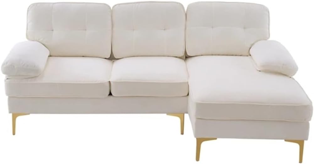 Three-Seat Indoor Modular Sofa Beige,Easy Assembly,Comfortable for Living Room,Apartment