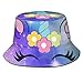 Produktbild GodYo Bucket Hat Packable Reversible Vintage Nette Einhorn Gesichtsdruck Sonnenhut Fischer Hut Mütze Outdoor Camping