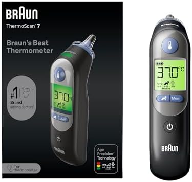 Braun ThermoScan 7 Ear thermometer | Age Precision Technology | Black