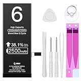 bateria iphone 6 plus original apple 【Garantía de calidad y compatibilidad】: 100% compatible con tu iphone 6. El material A+ garantiza 700 ciclos de carga. El mismo tamaño y calidad que la batería original. Después de la investigación y el desarrollo de nuestros técnicos, producimos esta batería de mayor capacidad. Ha sido sometido a miles de pruebas antes de ser puesto en el mercado. También ha pasado varias certificaciones: CE, FCC, RoHS.