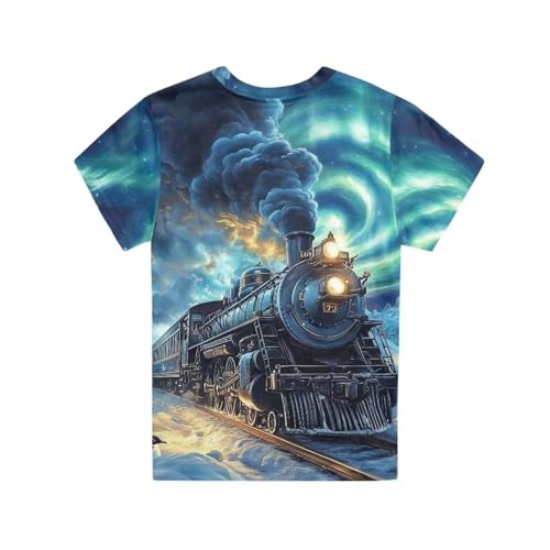 Image of WELLFLYHOM Kids Tshirts Girls Boys Short Sleeve Crewneck Tees Shirts Casual Sport Pullover Tops Size 3-16 Years