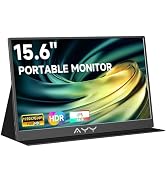 AYY Portable Monitor 15.6inch 1080P FHD, USB-C HDMI Computer Display, HDR IPS Gaming Monitor w/Pr...