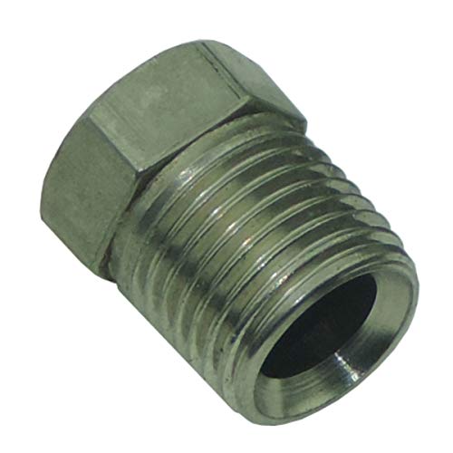 Inline Tube Replacement For Tube Nut 7/16-24 For 1/4 Tube Stainless #TOP26
