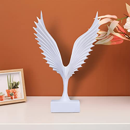 Dosker Eagle Wing Statue Sculpture Ornament Collectible Figurine Craft Ornament For Home Farm House Living Room Porch Decor White #TOP2