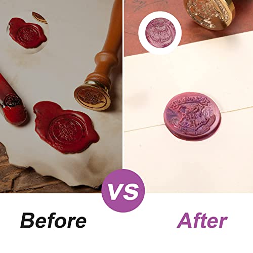 9 Pieces Wax Seal Kits-6 Pcs Metal Wax Seal Molds For Wax Seal Stamp,2 Pcs Round Shape Silicone Mat With 1 Storage Box For Gifts Wrapping Wedding Invitations Envelopes Cards Wine Packaging #TOP4