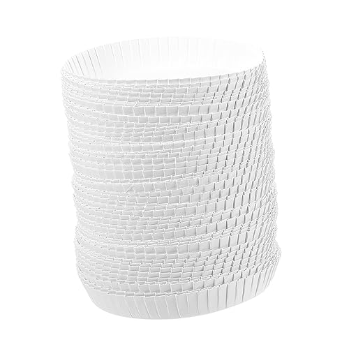 KICHOUSE 100pcs Paper Cup Lids Disposable Drinking Lids for Hot Cold Beverages Hotel Ktv Bar