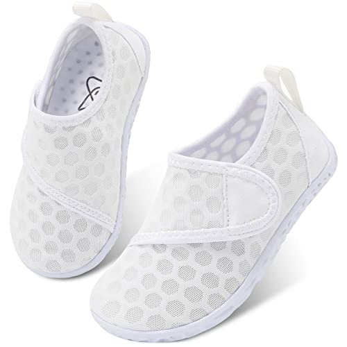 Image of LeIsfIt Toddler Water Shoes Boys Girls Barefoot Aqua Socks Kids Breathable Quick-Dry Swim Shoes for Beach Pool Surf