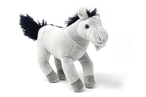 Cornelissen - 1017145 - Pferd, grau, Plüsch, Stofftier, 19cm, Waschbar bis 30 Grad