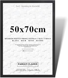 Fabian Clarke London® Large Black Picture Frame 50x70 Photo Frame 50x70cm for Wall Poster from The Franklin Range