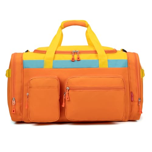 HawLander Large Kids Duffle Bag for Travel, Overnight, or Weekend