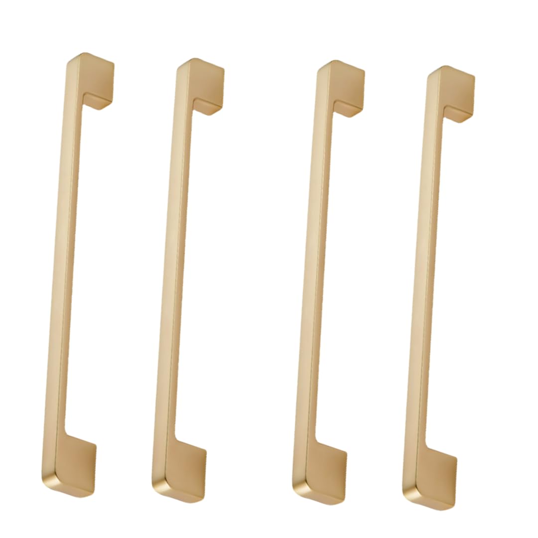 NLQCSXWEP Zinc Alloy Cabinet Bow Handle, Zinc Alloy Furniture Handles Pack of 4 Multiple Finishes 96-320mm(224mm Copper Wire Drawing)