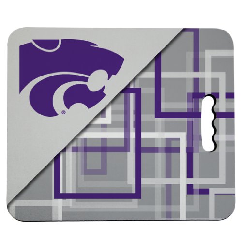 VictoryStore Outdoor Seat Cushions - Kansas State University Stadium Seat Cushion - Squares Design