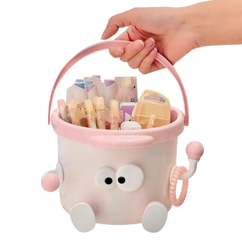 Contenedor de basura mini para escritorio baño y mesita de noche con asa