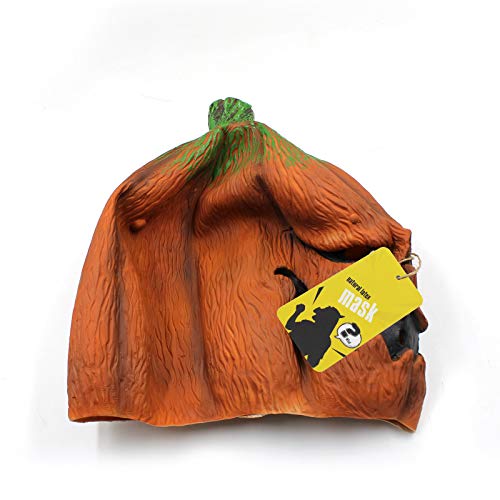 Creepyparty 43221-6284 Deluxe Novelty Halloween Costume Party Props Latex Pumpkin Head Mask thumb #6