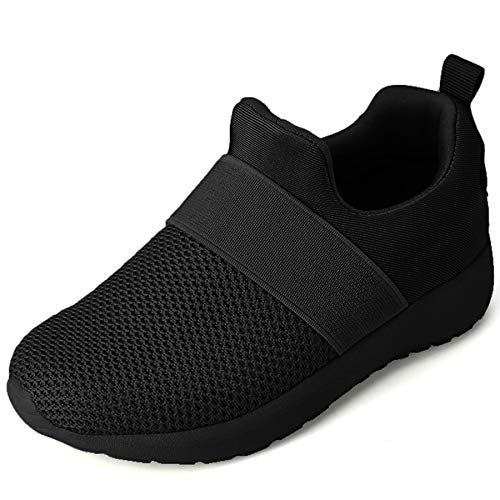 QIJGS Toddler/Little Kid Boys Girls Shoes Running Sneakers Athletic Tennis Walking Shoes-black-214