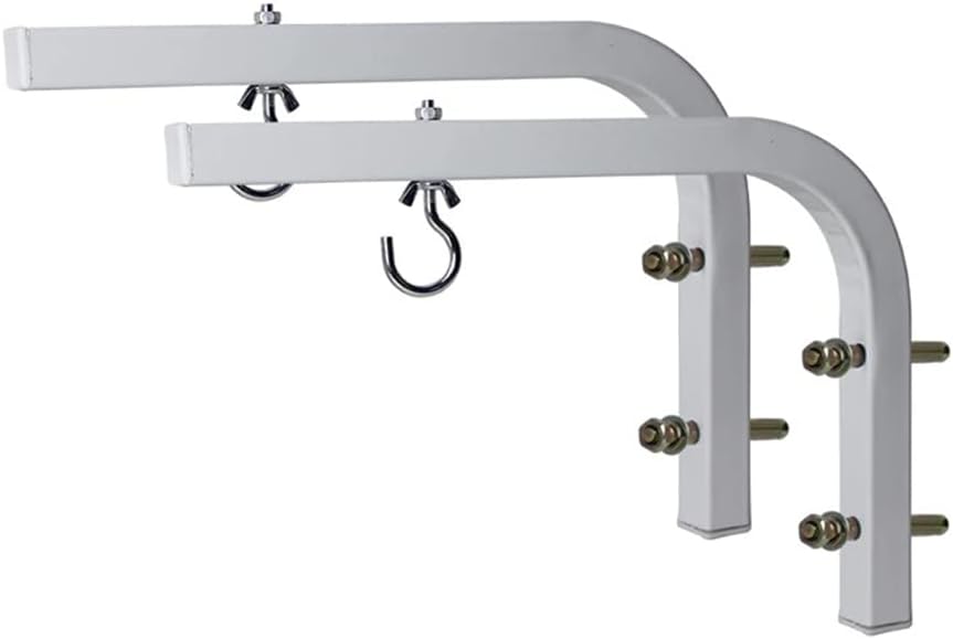 Universal Projector Screen L-Bracket Wall Hanging Mount Adjustable Ceiling Mount with Adjustable Extension with Hook Kit 10” Mounting Accessories For Home Theater Projection Screens