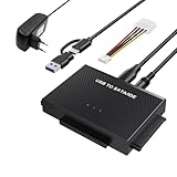 ALIMENTATION ÉLECTRIQUE STABLE : Notre adaptateur USB 3.0 vers IDE SATA est fourni avec un adaptateur d'alimentation 12V2A, pour les disques durs IDE 3,5