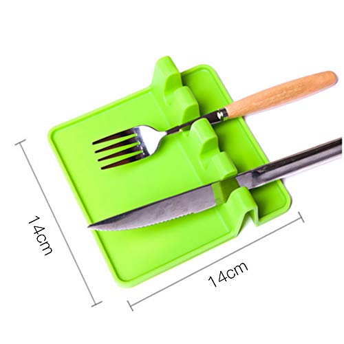 Aibecy Suporte para colheres de silicone para descanso de utensílios de cozinha panela tapete para g