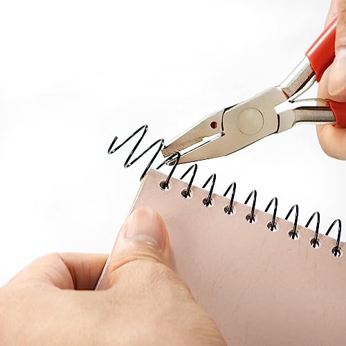 RAYSON Drahtspulen, 60 Blatt, 3:1 Teilung, 11,1 mm, Schwarz, A4, Packung mit 100 Stück