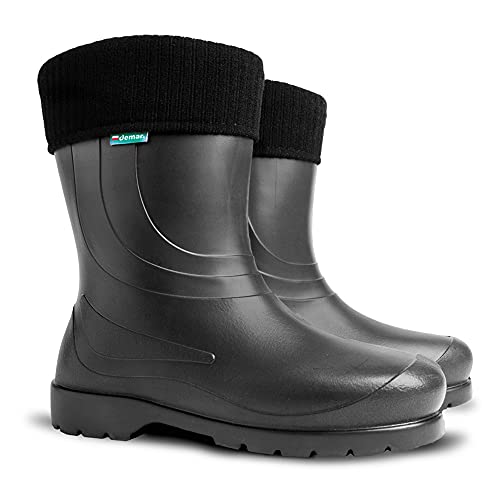 DEMAR. leichte EVA Gummistiefel gefüttert Laura (42, schwarz)
