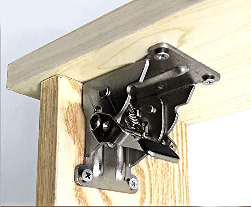 Skelang 2-Pack Folding Brackets, Lock Extension Hinge, Foldable Leg Brackets Hardware for Table, Workbench, Platform - Thumbnail 7