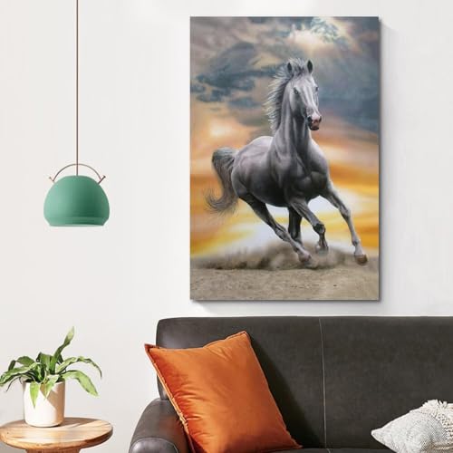 Poster chevaux de la puissance sauvage Spirited Stallion grand format - 4