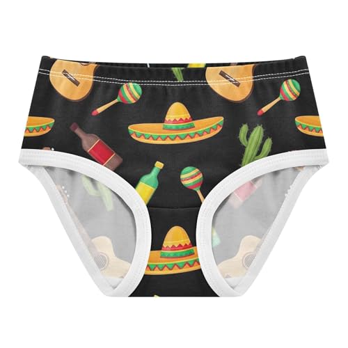 Cotton Girls Underwear Toddlers Classical Wooden Guitars Beer Cactus Little Girl Panties Florals Briefs Kids Undies 2t