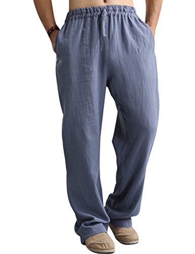 Pantalons hommes coton lin parfaits pour vos weekends décontractés