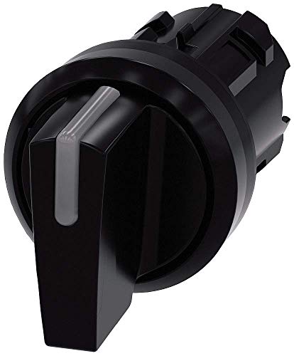 3SU1002-2BM10-0AA0 | SIEMENS ILLUMINABLE SELECTOR Switch, 22 MM, Round, Plastic, Black, SELECTOR Switch Short, 3 Switch P
