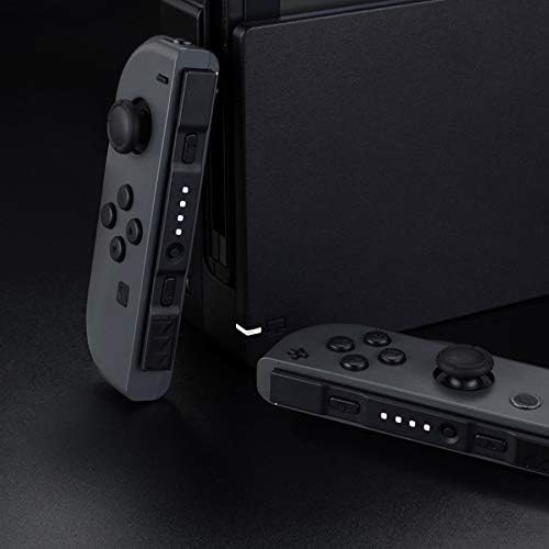 eXtremeRate Firefly LED Tuning Kit dla Nintendo Switch Joycons Dock NS Joycon SL SR Buttons Ribbon Flex Cable Indicate Power LED - Zimna Biel (Joycons Dock Nie Jest Dołączony)