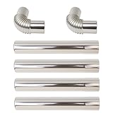 Vent Kit for Tankless Water Heater and Wood Stove - 2.36" x 14.56" 304 Stainless Steel Pipe, Corrosion Resistant, Complete Easy Installation Kit