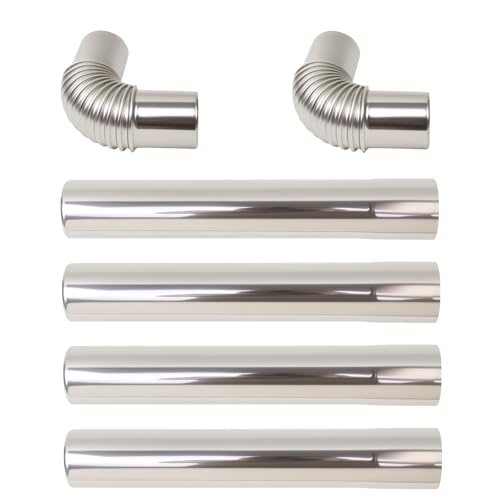 Vent Kit for Tankless Water Heater and Wood Stove - 2.36" x 14.56" 304 Stainless Steel Pipe, Corrosion Resistant, Complete Easy Installation Kit