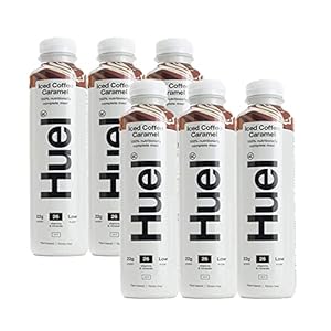 Huel Ready To Drink Nutritionally Complete Meal Iced Coffee Caramel Flavour Plant-Based Gluten-Free (6 x 500ml)