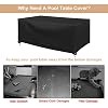 CHINCHILLA 7/8/9 ft Pool Table Cover, Waterproof Sunscreen Billiard Cover Polyester Fabric ,for Snooker Billiard Table Cover