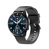 グリーンハウス スマートウォッチ フルタッチディスプレイ 着せ替えベルト付き IP65防水防塵 エクササイズモード 着信通知 音声アシスタント対応 ブラック GH-SMWC-BK