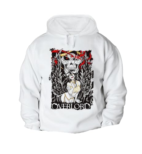 MERCHANDMANIA Sudadera con Capucha A3 Personaje Anime Albedo Serie provocativa Sexy con Bolsillos