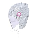 Cómoda gorra de niña con aspecto de punto