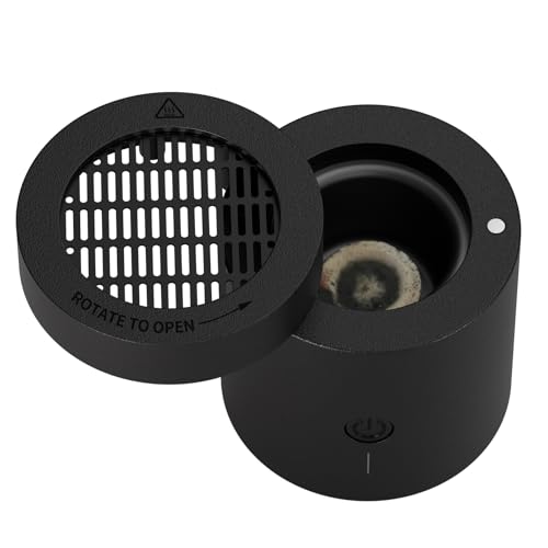 Rotating flip Electric Incense Burner bakhoor Portable USB Charging Smart Electronic Aromatherapy Machine (Special Coal briquettes Charcoal Fragrance)