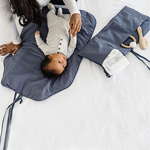 Natemia Portable Diaper Changing Pad - Light, Soft & Machine Washable Percale Cotton Foldable Baby Changing Mat #TOP2