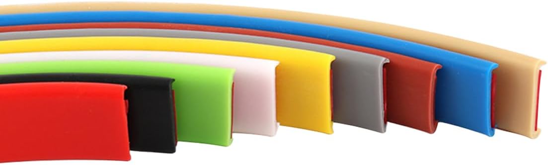 U-Shape Edge Banding Self Adhesive Veneer Edging Trim 22mm x 5m Furniture Edge Protector for Table Cabinets Shelves