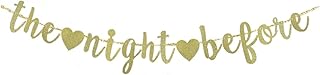 The Night Before Gold Glitter Banner Sign For Wedding Rehearsal Dinner Party Bunting Supplies Decorations