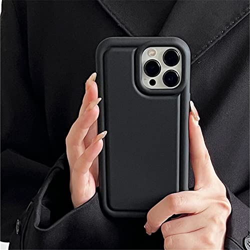 Coque silicone mat iPhone 14 Pro Max housse antichoc noire flexible anti-rayures