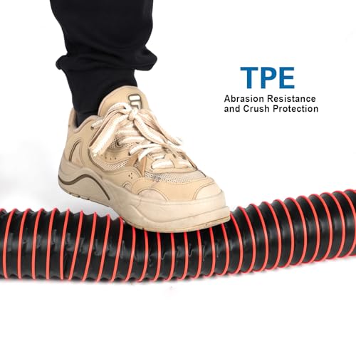Image of 5FT RV Sewer Hose Extension Camper Sewer Hose Extension with Caps | EXTREME Heavy Duty 24 Mil, TPE Material, Abrasion Resistance and Crush Protection, Red
